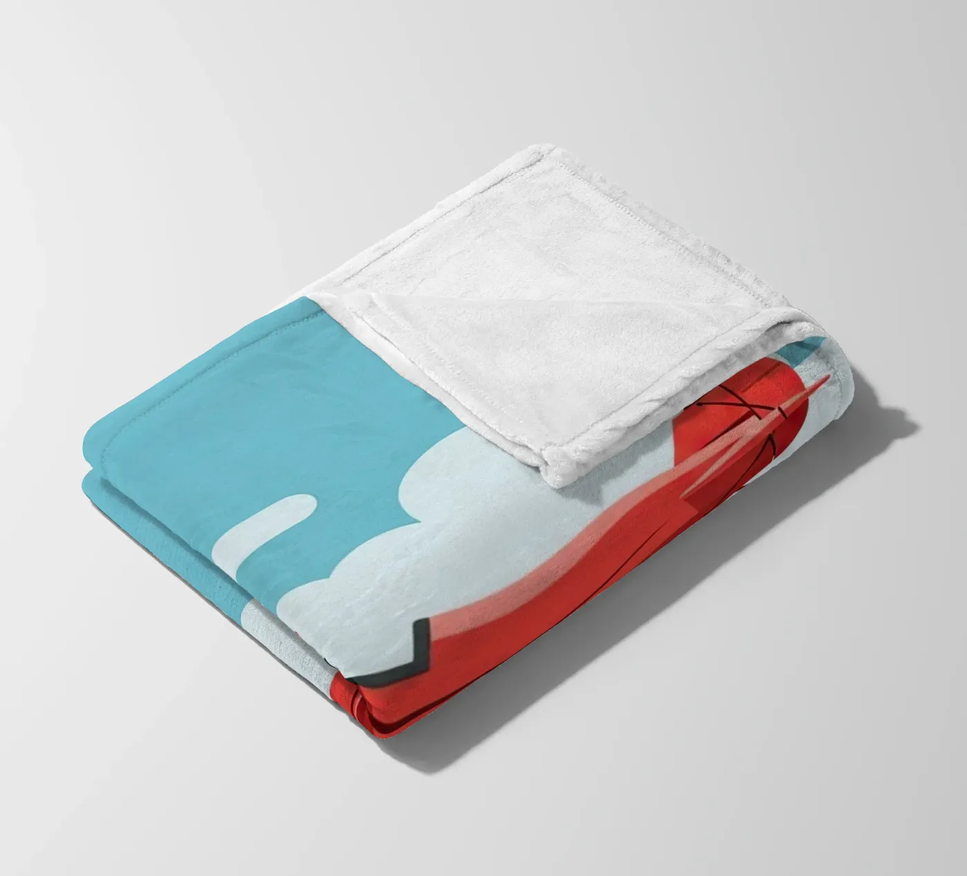 Oldtimer-Doppeldecker Fleecedecke von Minimalist vector art