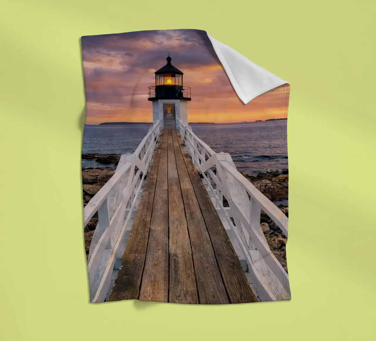 Leuchtturm Fleecedecke von the gunduls