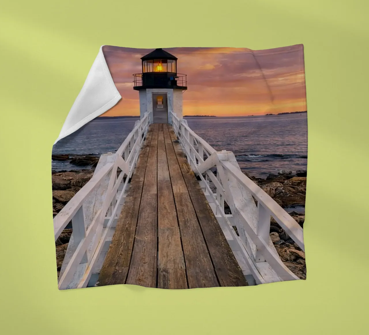 Leuchtturm Fleecedecke von the gunduls