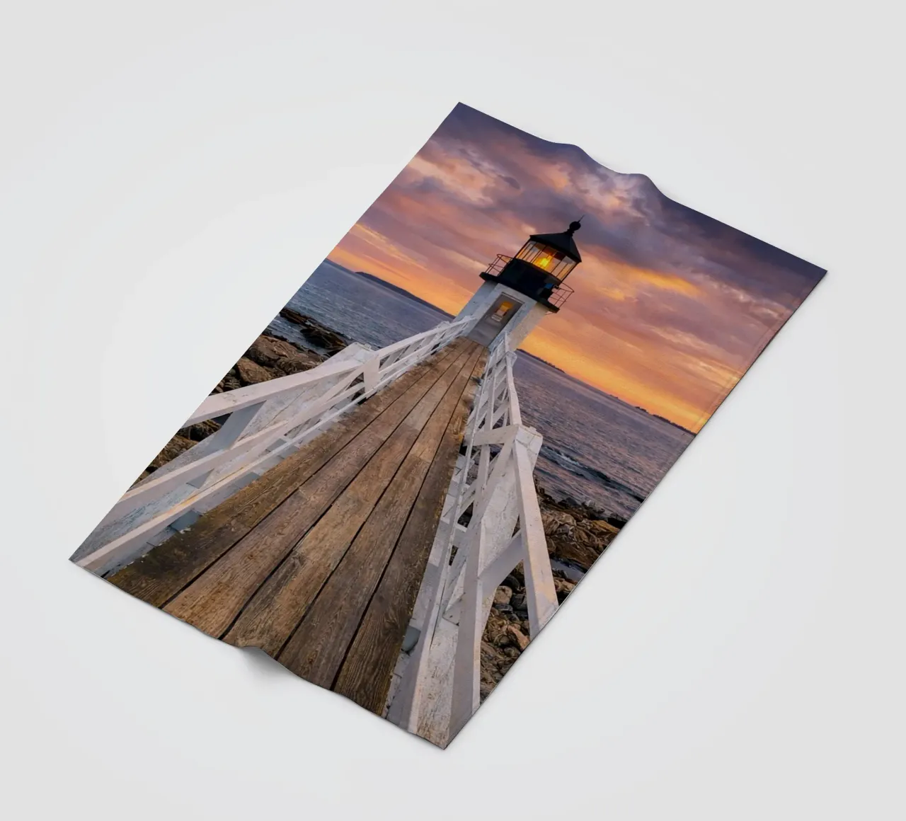 Leuchtturm Fleecedecke von the gunduls