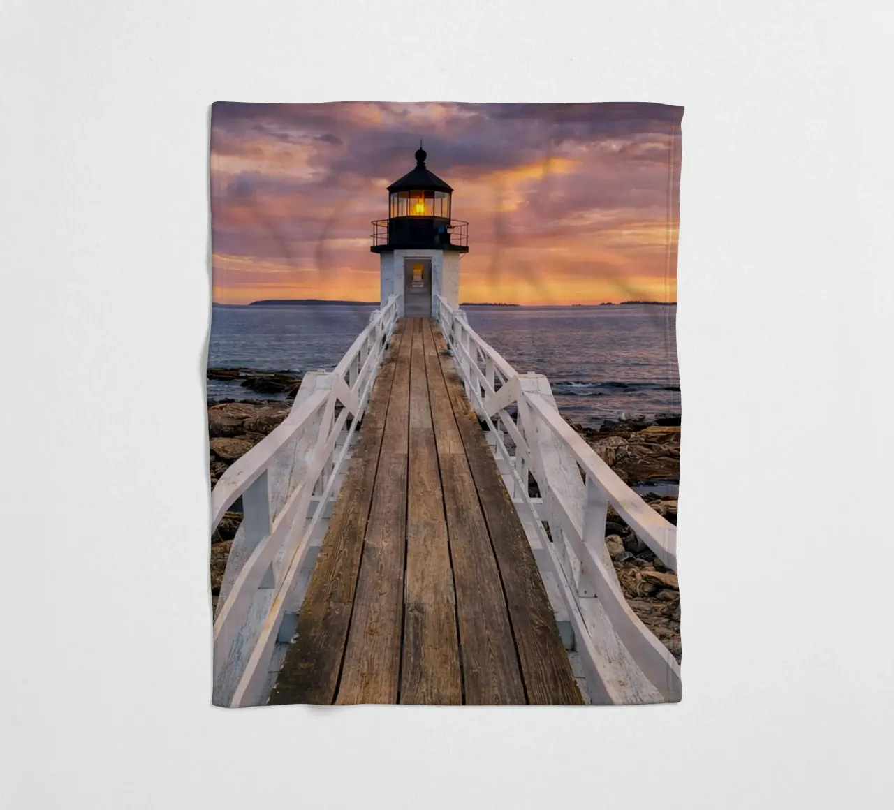 Leuchtturm Fleecedecke von the gunduls