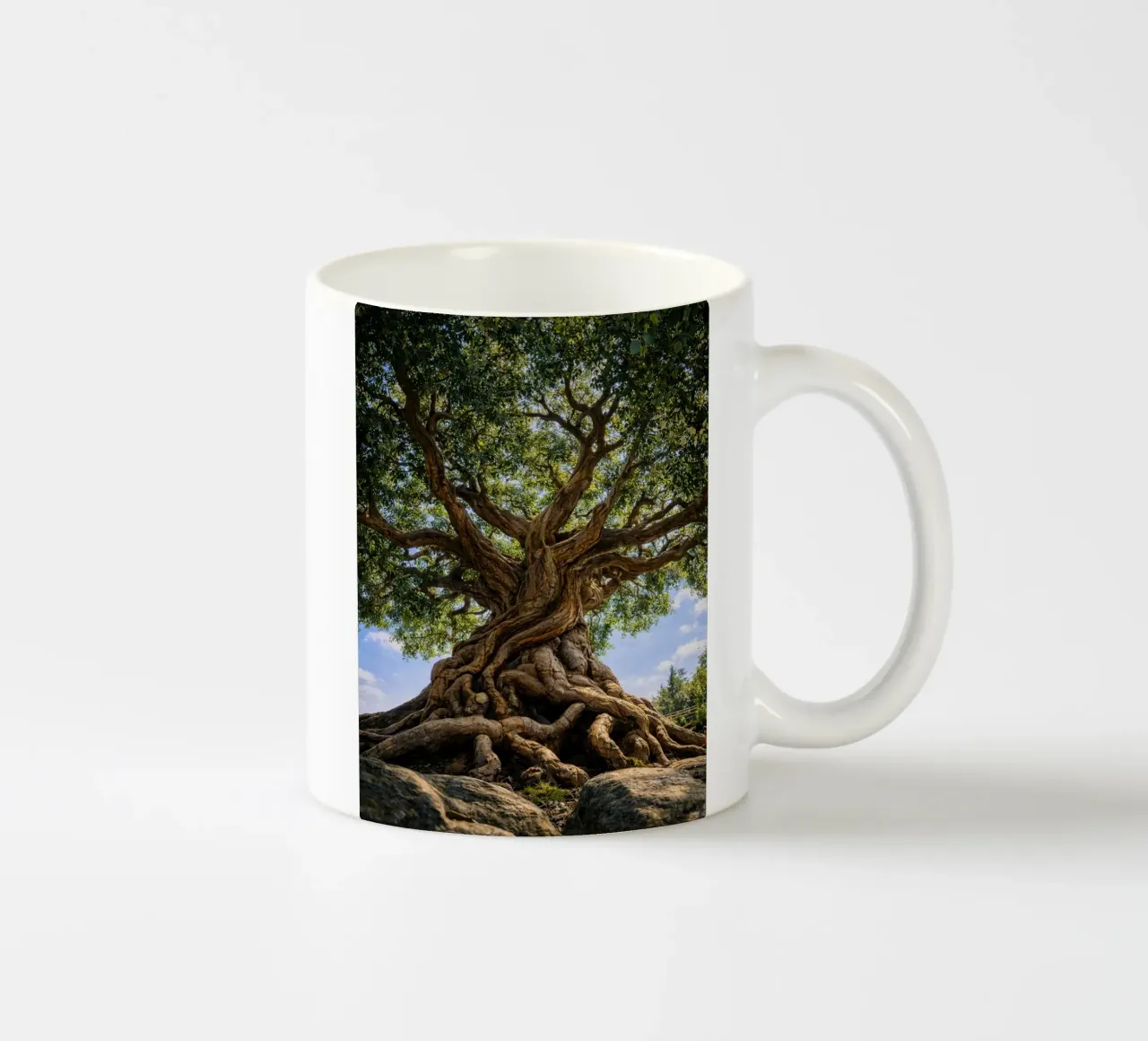 old tree ceramic mug by the gunduls