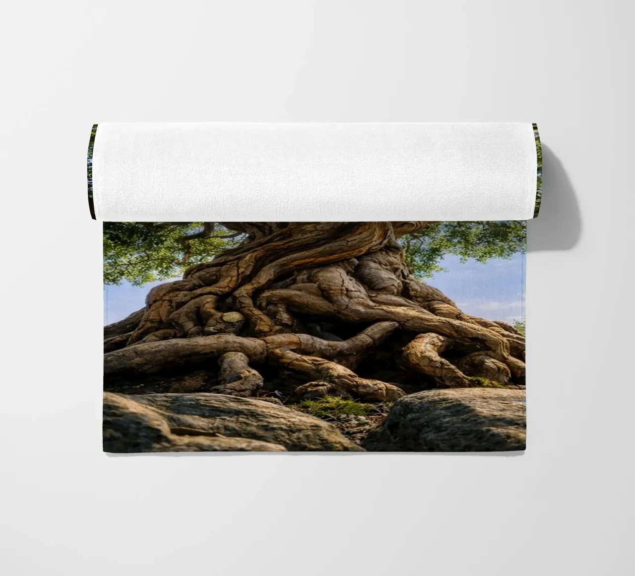 old tree beach towel by the gunduls