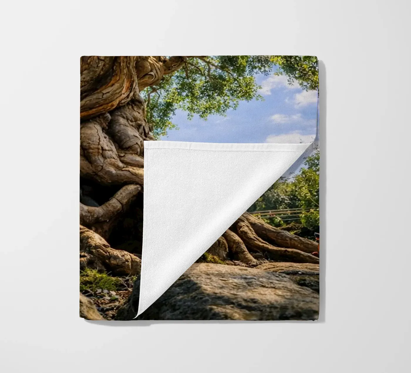 old tree beach towel by the gunduls