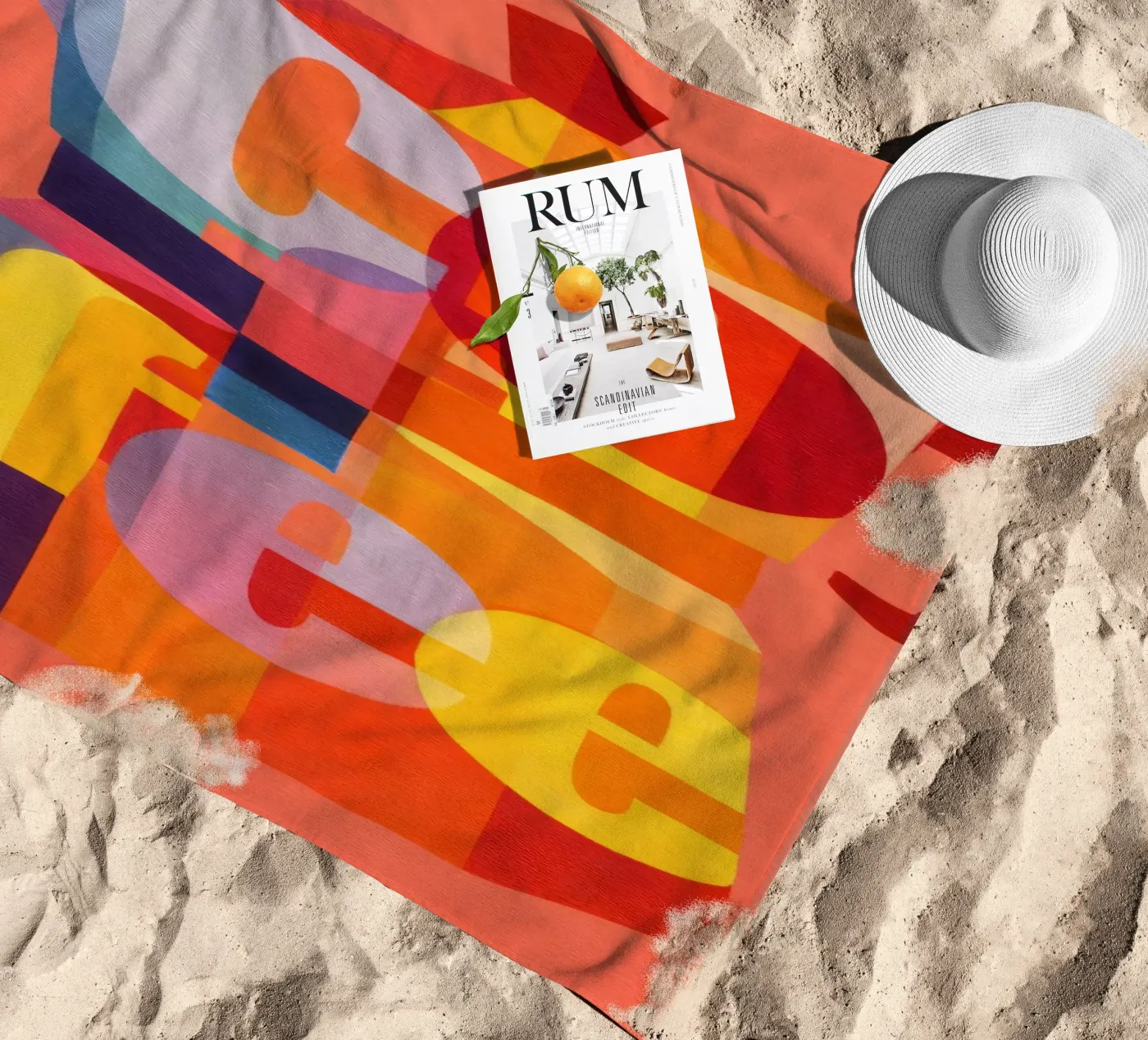 Coffee beach towel by Gaite