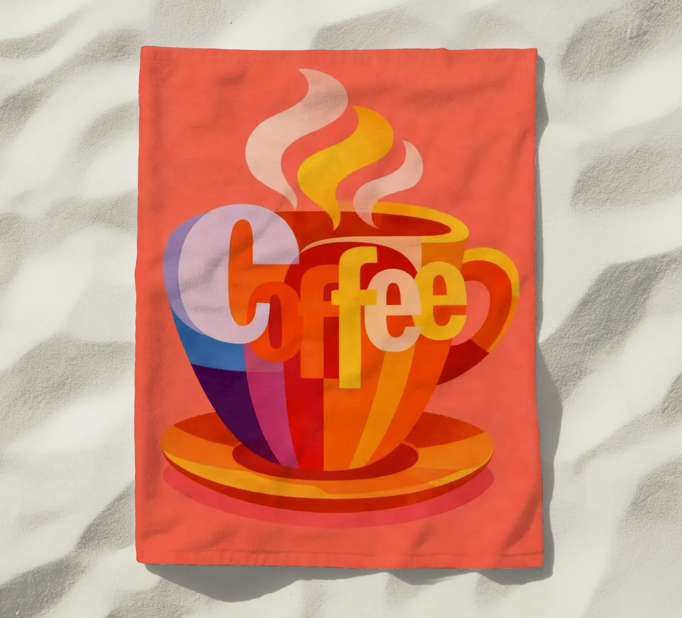 Coffee beach towel by Gaite