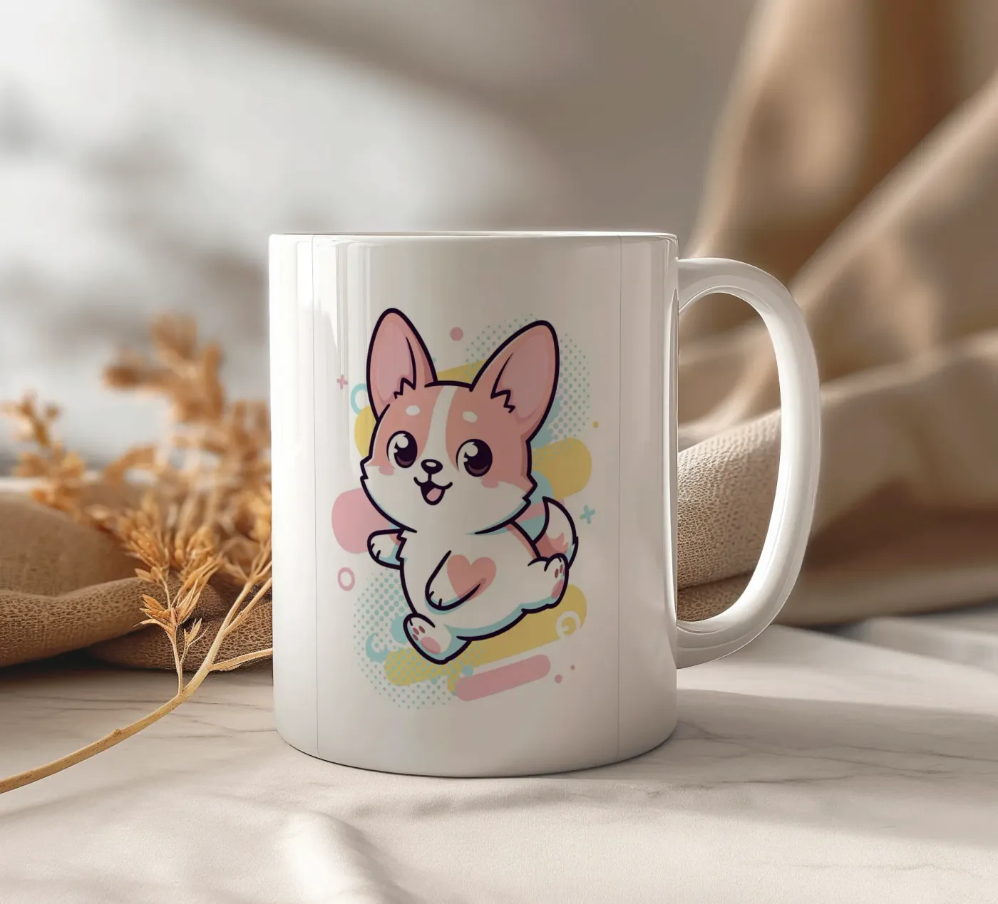CORGI ceramic mug by CASTILO