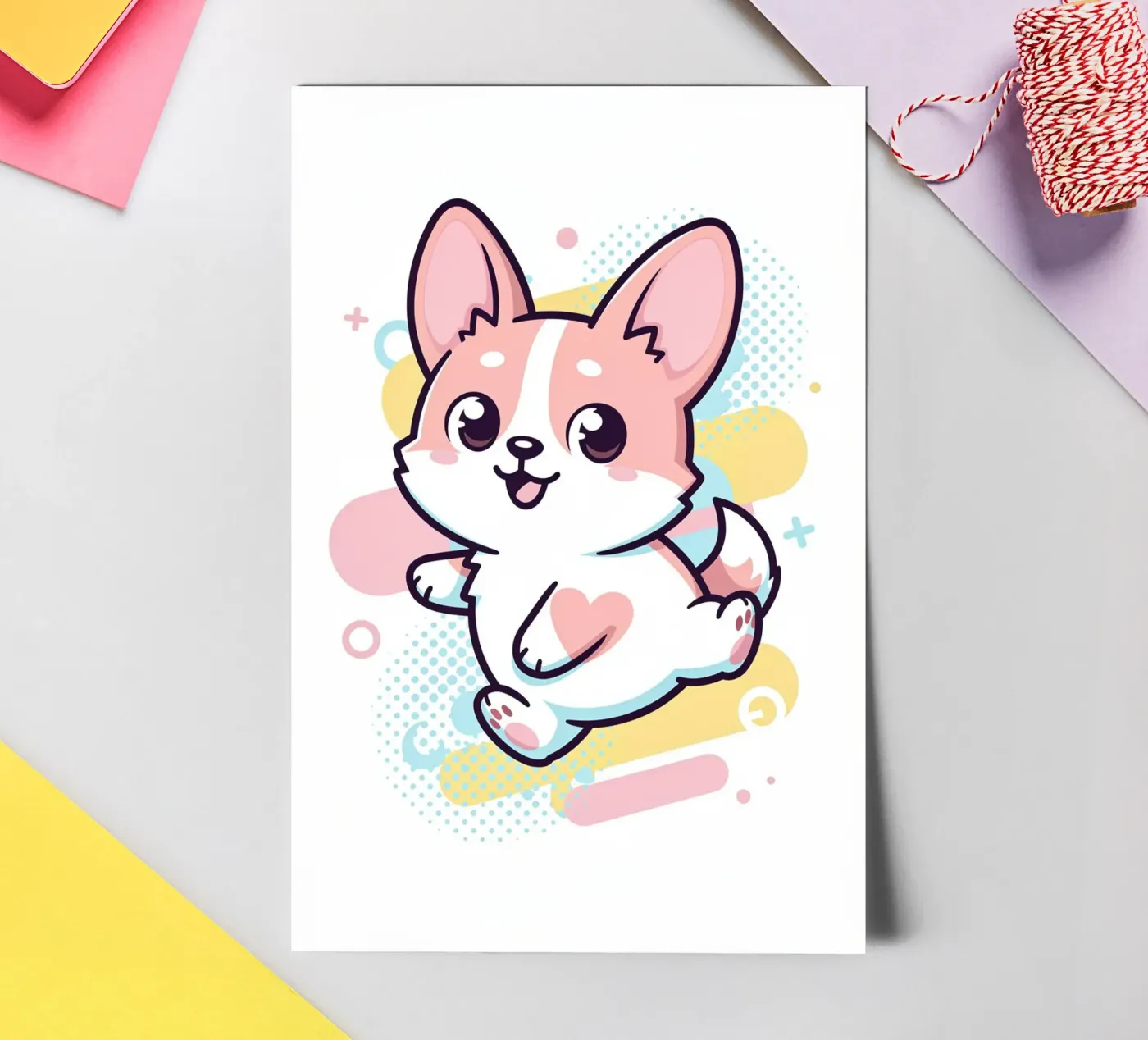 CORGI sticker sheet by CASTILO