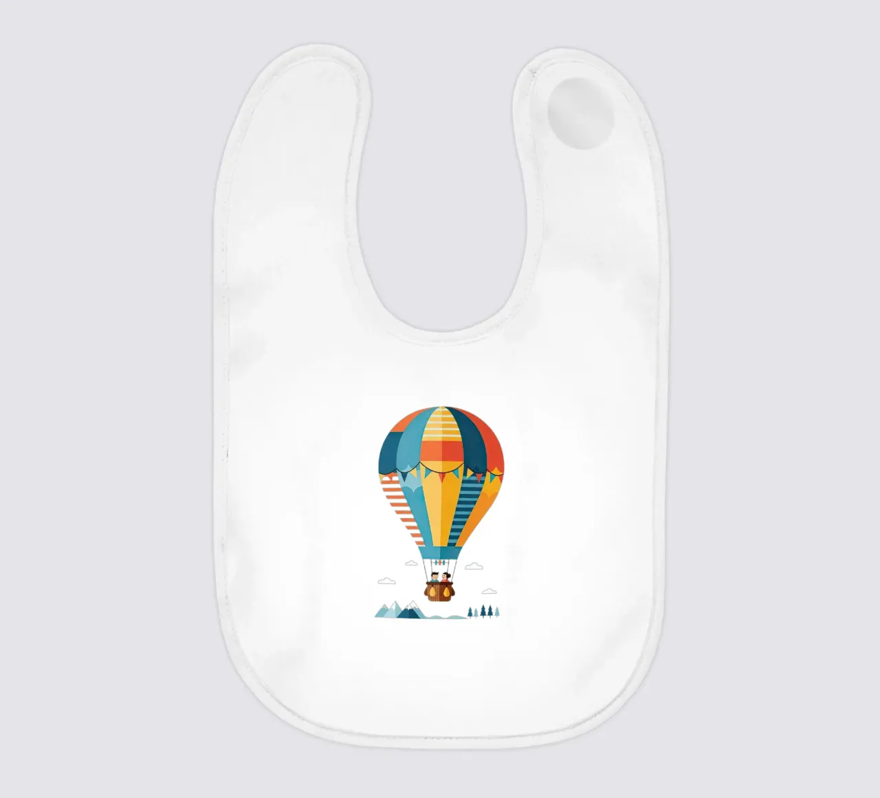 Mongolfiera bavaglino da Minimalist vector art