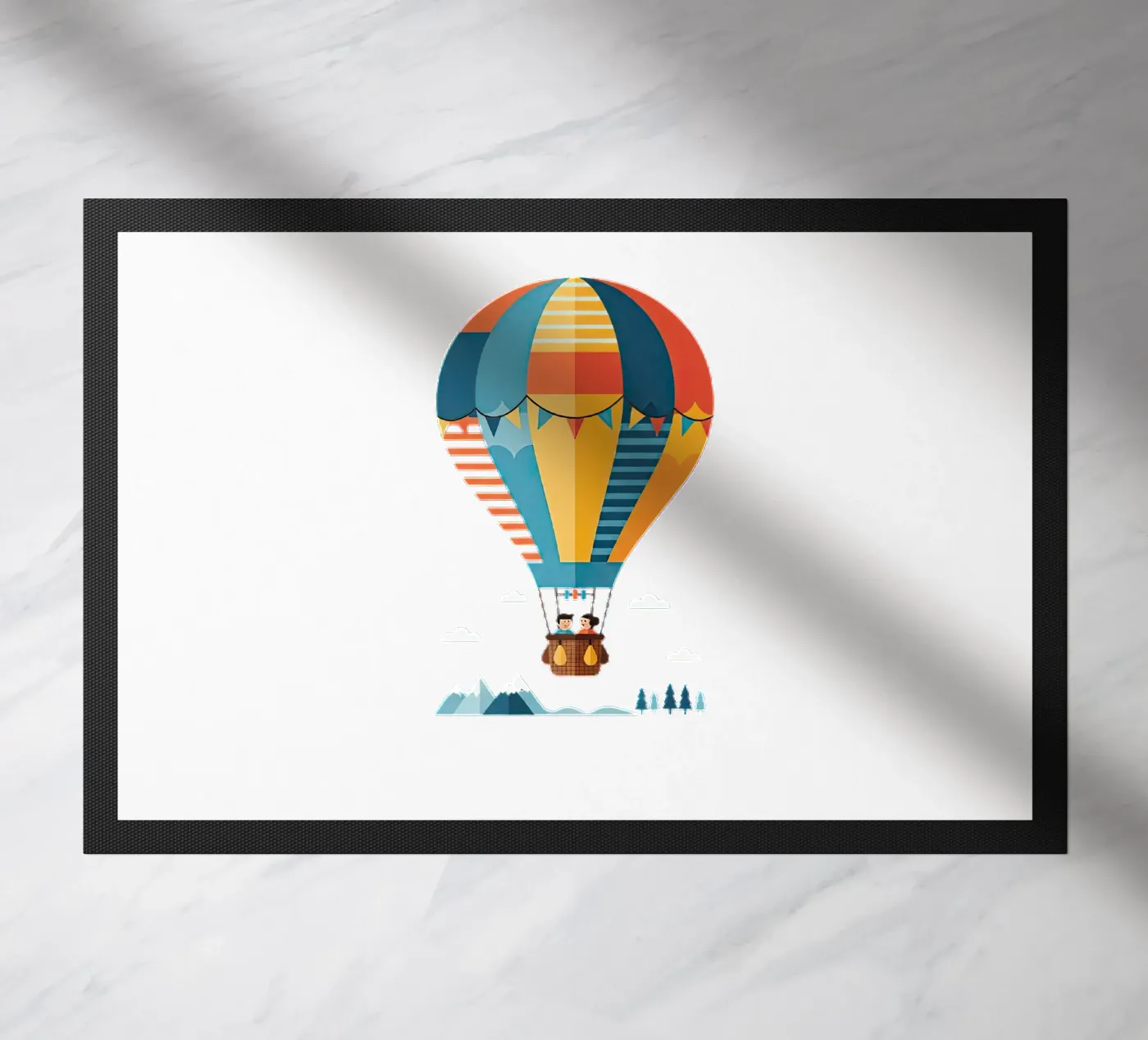 Montgolfière paillasson de Minimalist vector art