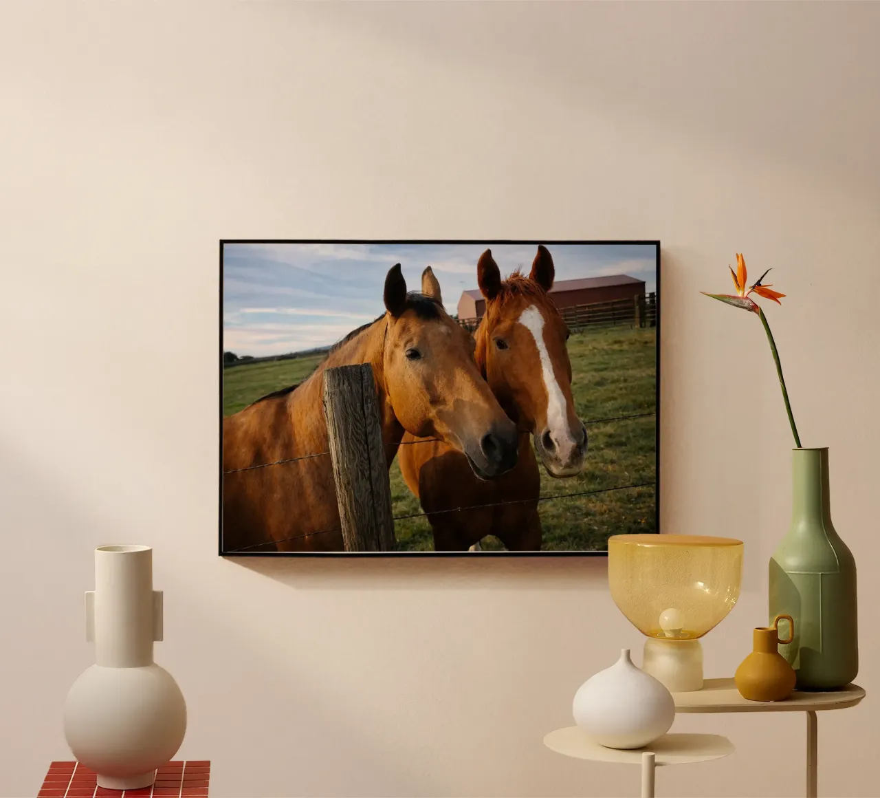 two horse plexiglass da the gunduls