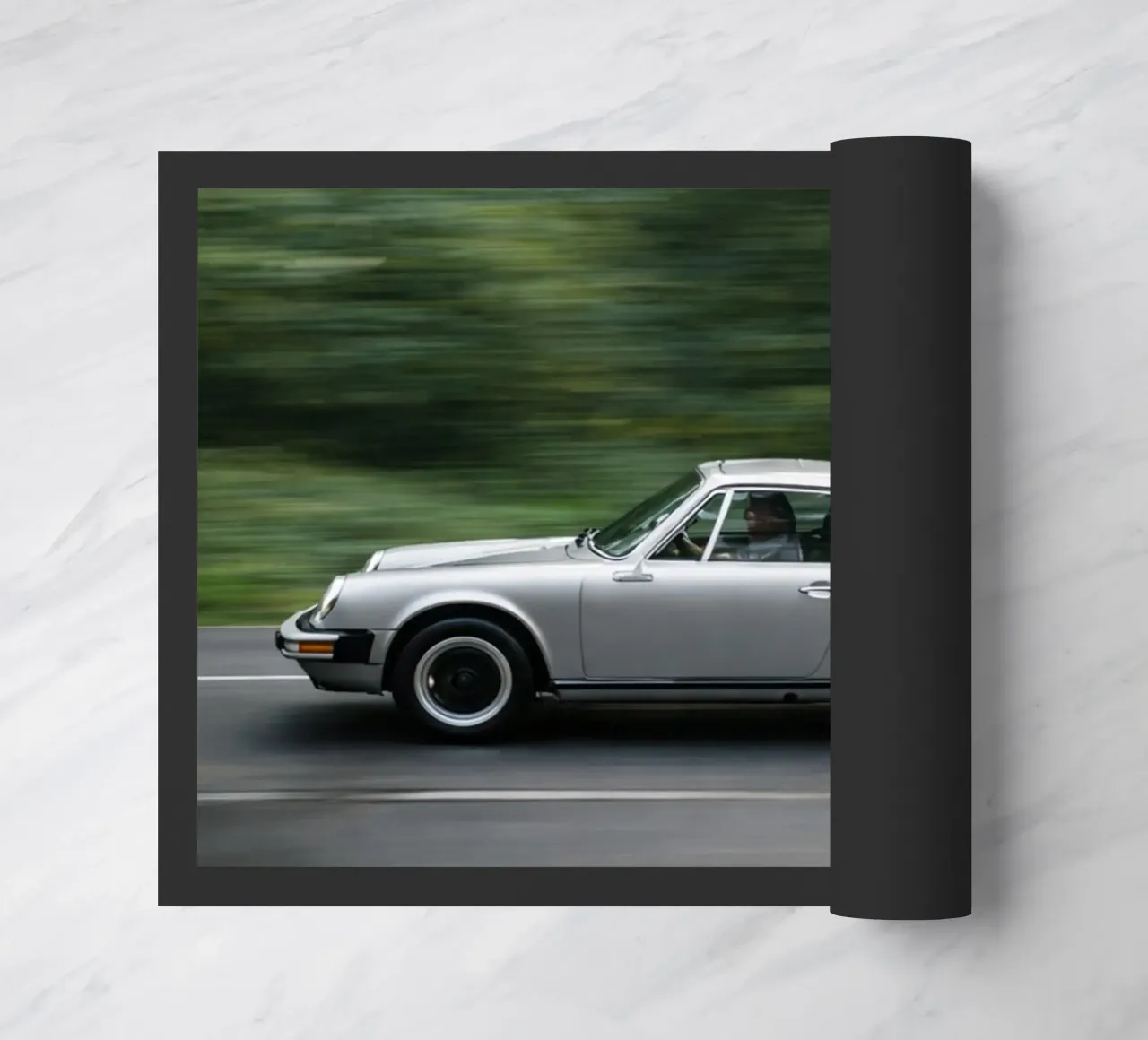 vintage old car Fußmatte von the gunduls