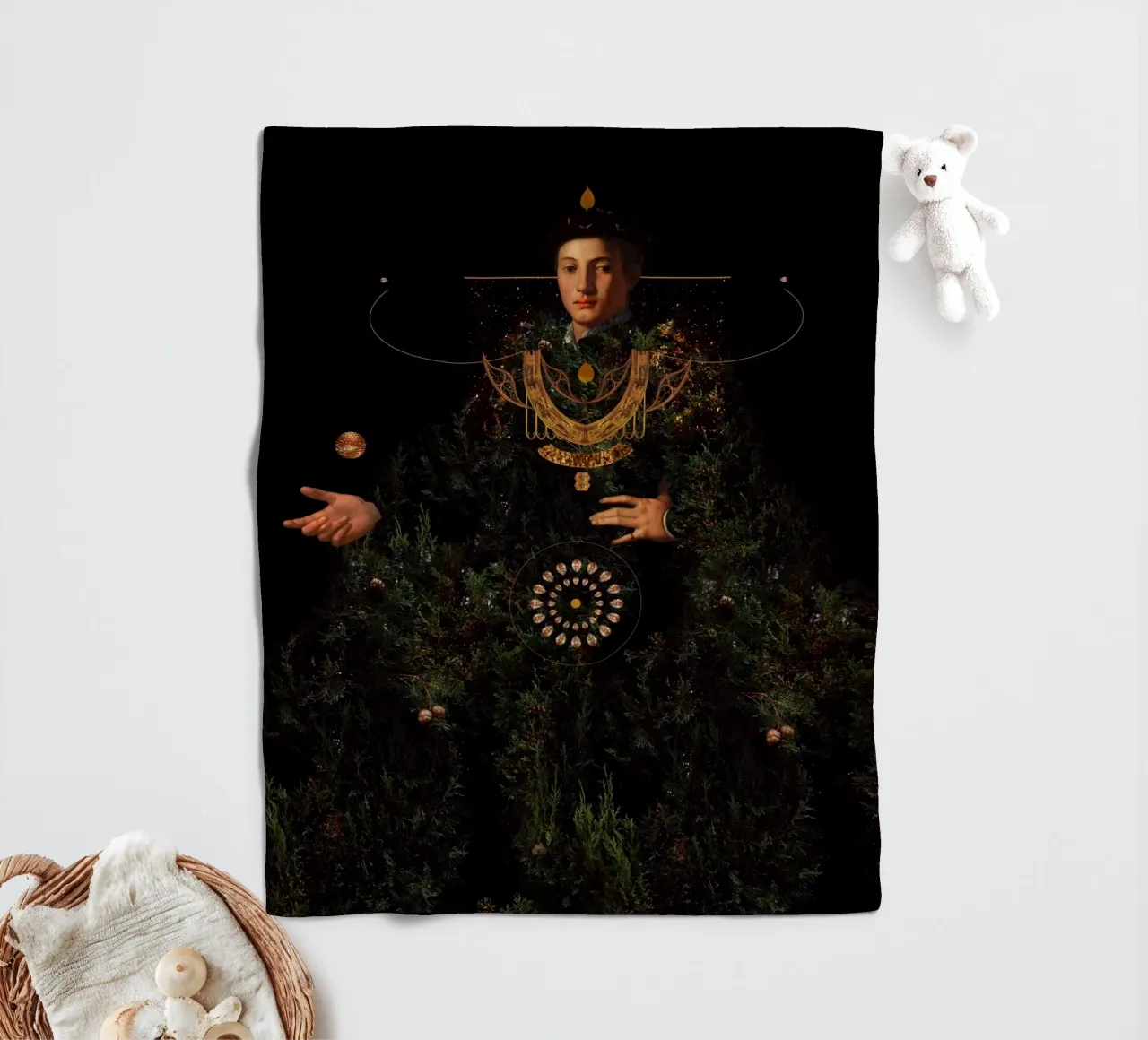 Wisdom fleecedeken van Frank Moth