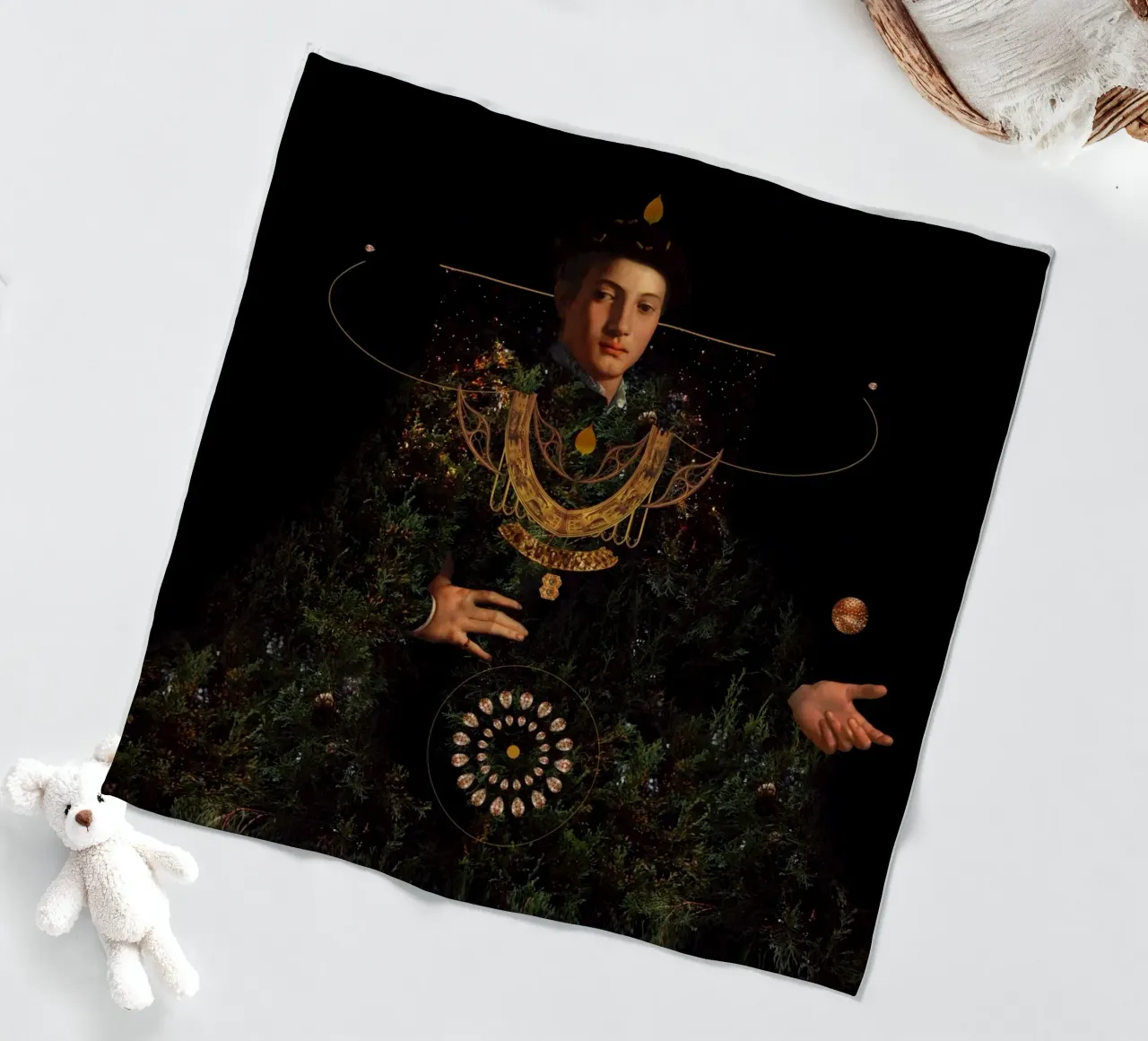 Wisdom fleecedeken van Frank Moth