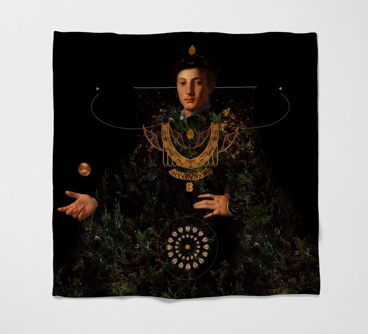 Wisdom fleecedeken van Frank Moth