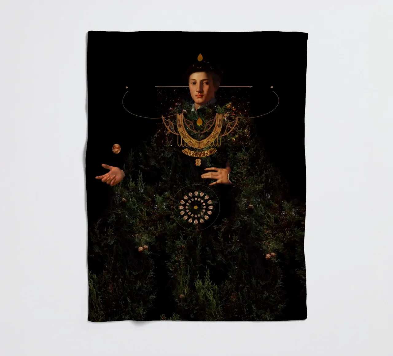 Wisdom fleecedeken van Frank Moth