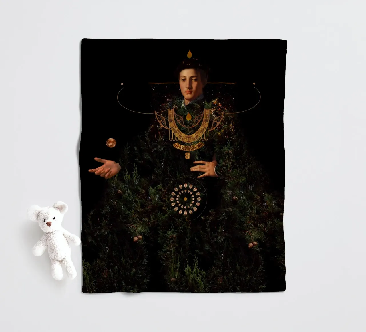 Wisdom fleecedeken van Frank Moth