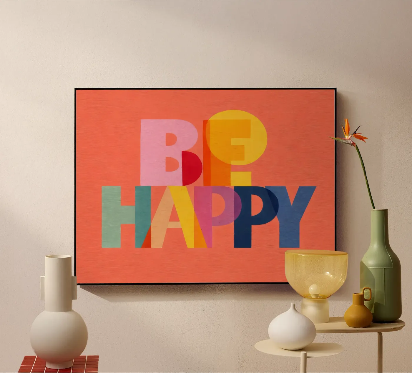 Be Happy Acryl-Glas von Gaite