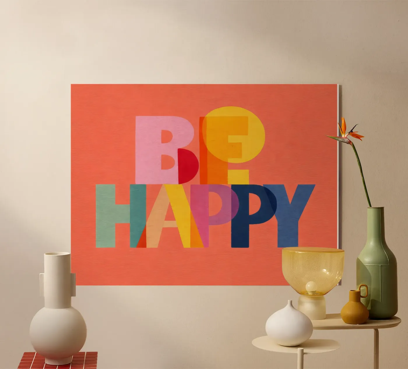 Be Happy plexiglass da Gaite