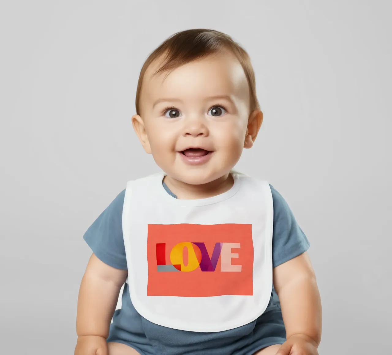 LOVE baby bib by Gaite
