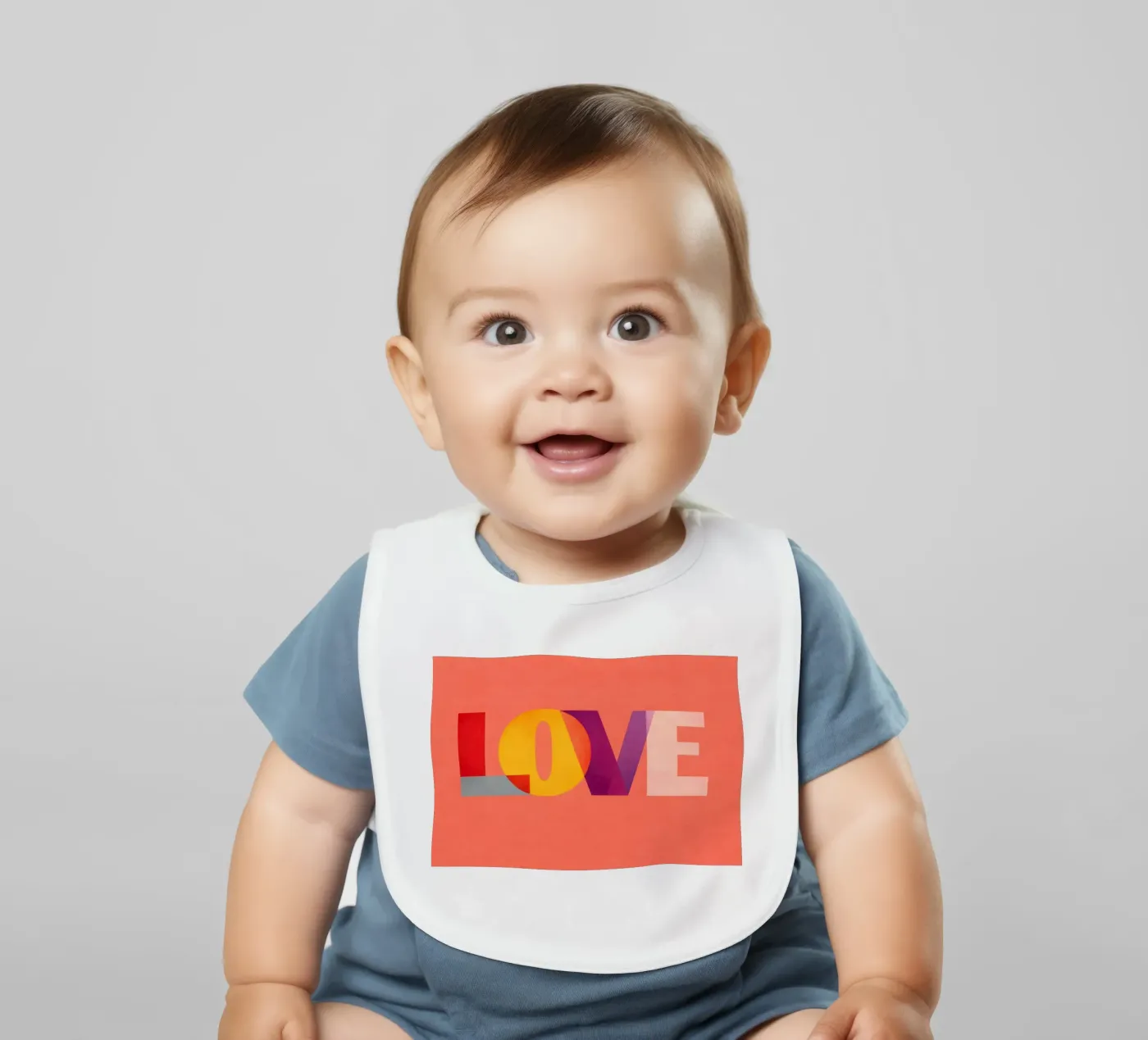LOVE baby bib by Gaite