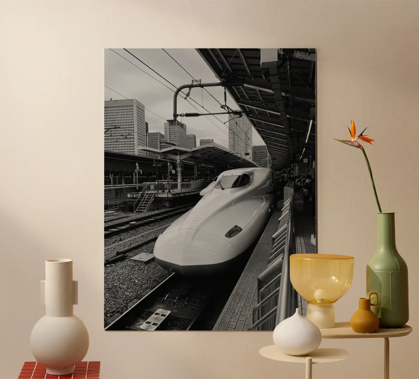 Treinstation poster van PERSIE