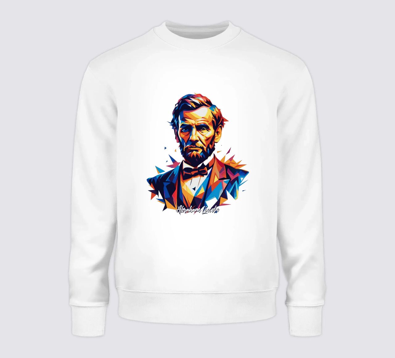 Abraham Lincoln in WPAP Pop Art felpa da vectorartnesia