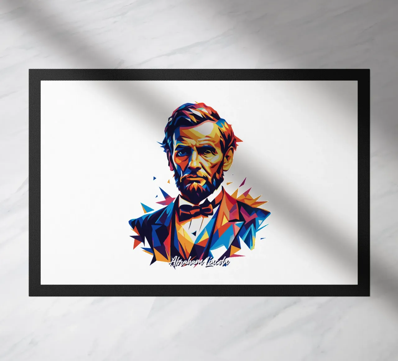 Abraham Lincoln in WPAP Pop Art zerbino da vectorartnesia