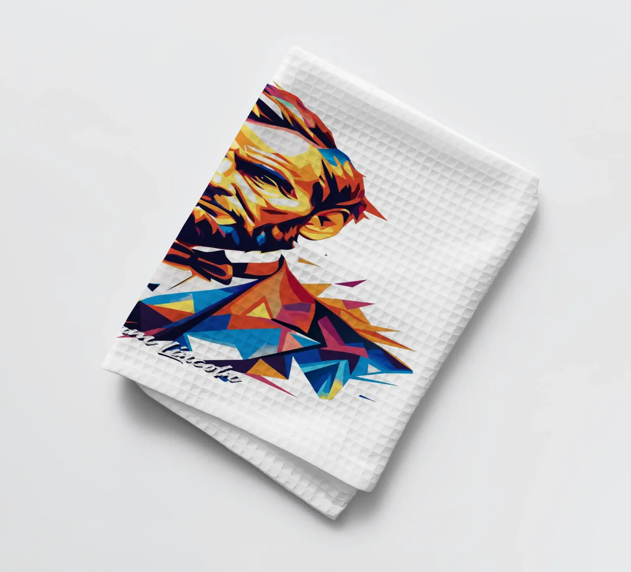 Abraham Lincoln in WPAP Pop Art canovaccio da cucina da vectorartnesia