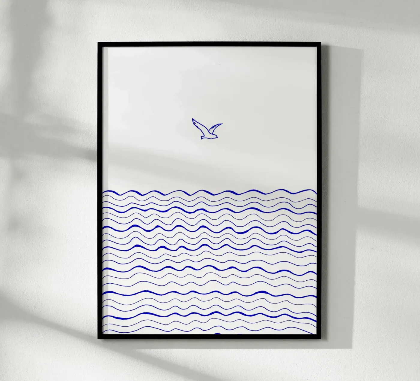 From up here - Meer mit Möwe Poster von PaperLine Art