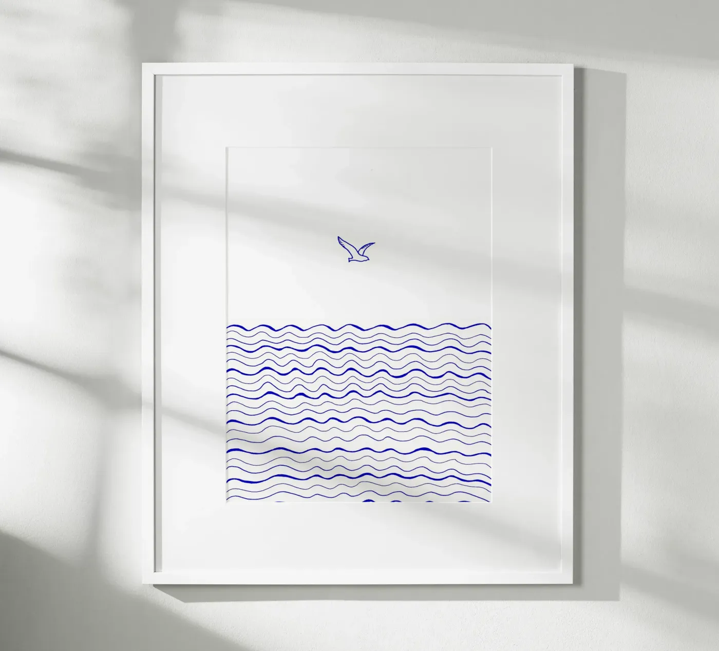 From up here - Meer mit Möwe Poster von PaperLine Art