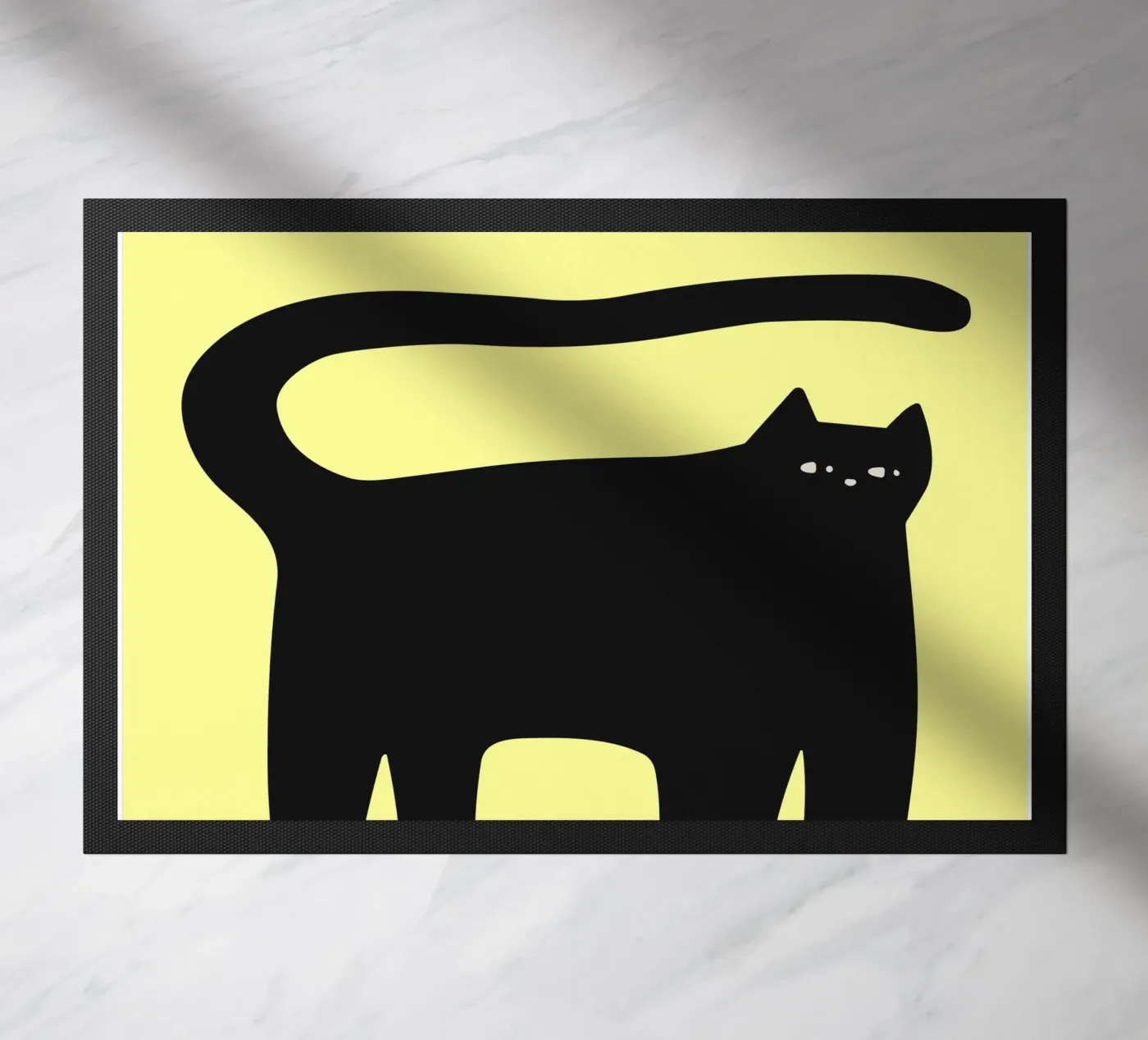 BLACK CAT doormat by FELICIA