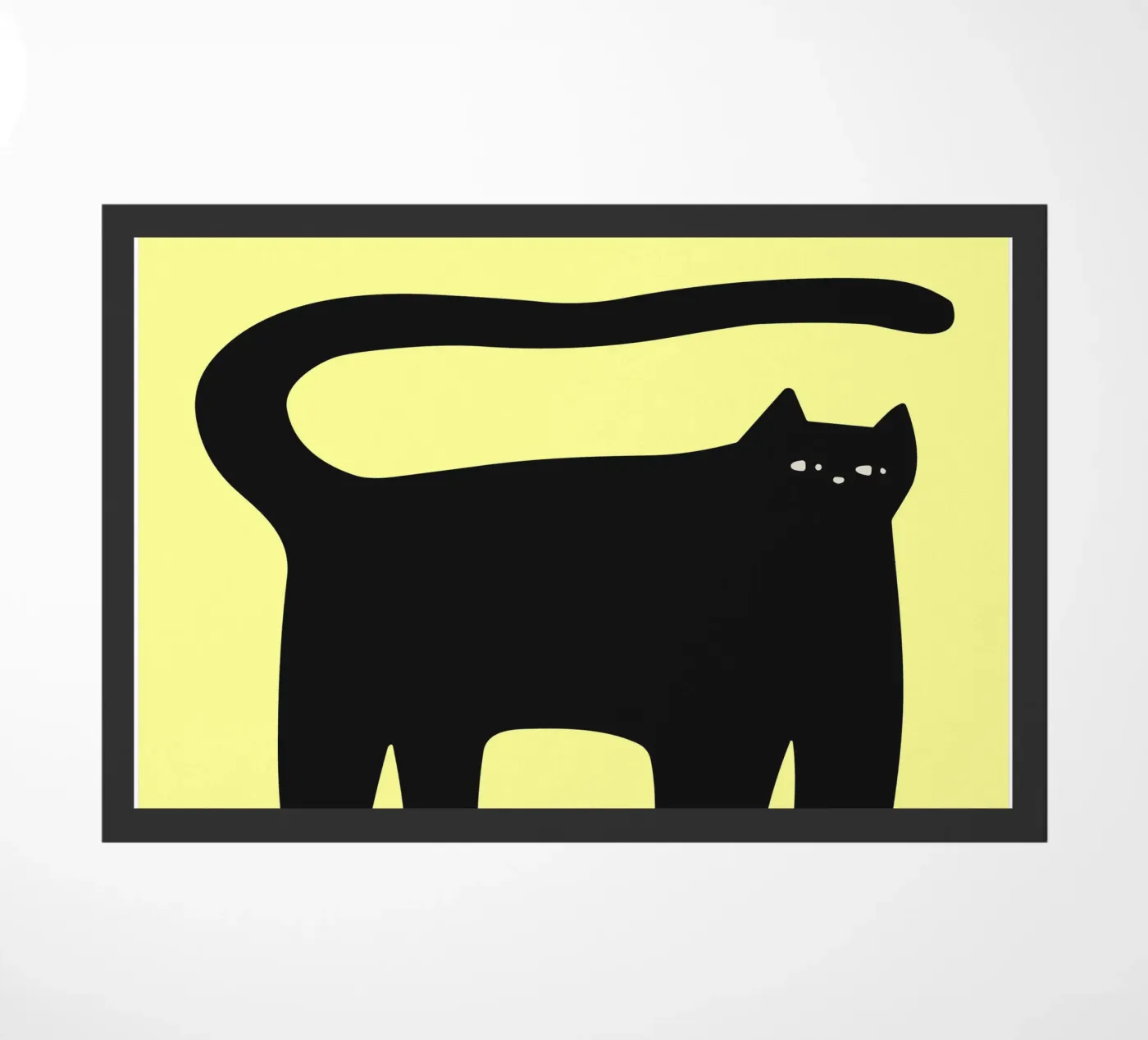BLACK CAT doormat by FELICIA