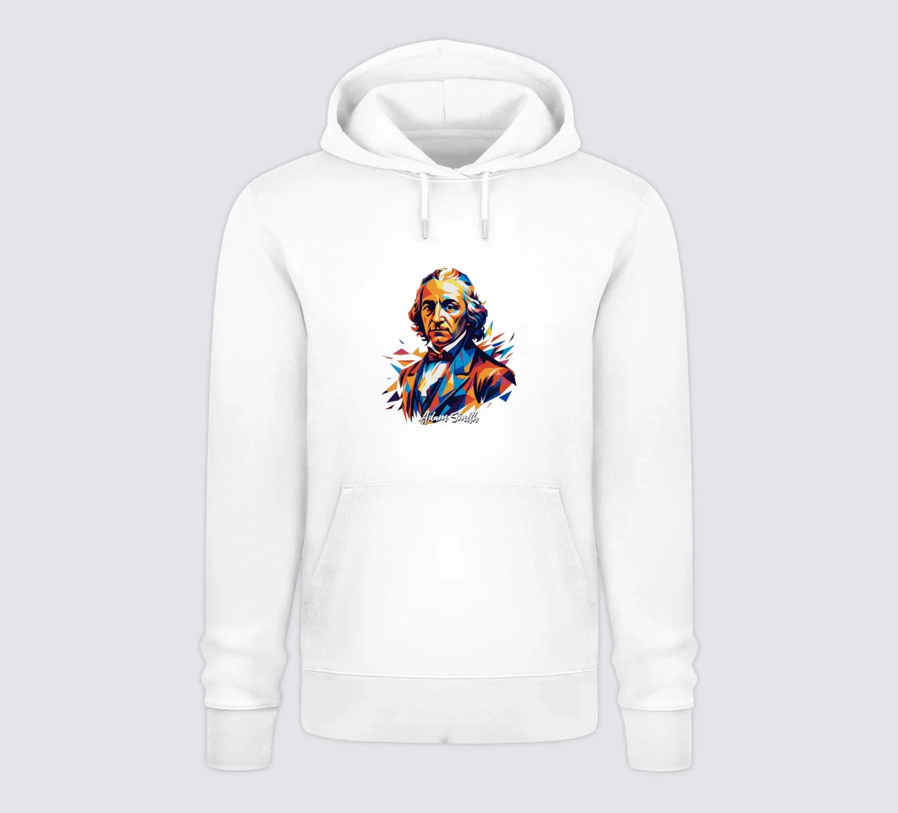 Adam Smith In WPAP Pop Art felpa con cappuccio da vectorartnesia