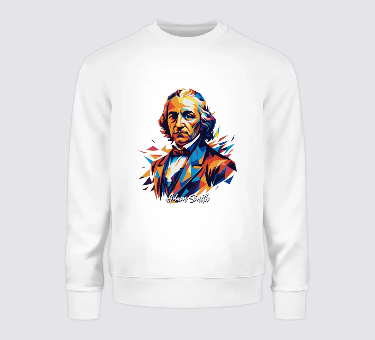 Adam Smith In WPAP Pop Art Sweatshirt von vectorartnesia