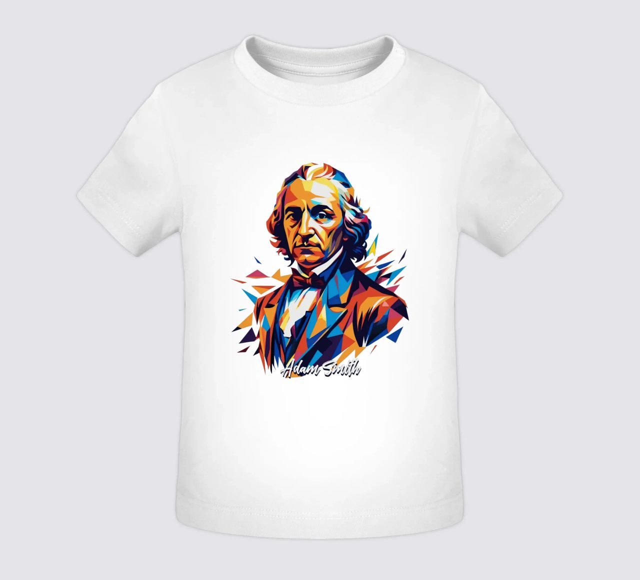 Adam Smith In WPAP Pop Art maglietta neonato da vectorartnesia