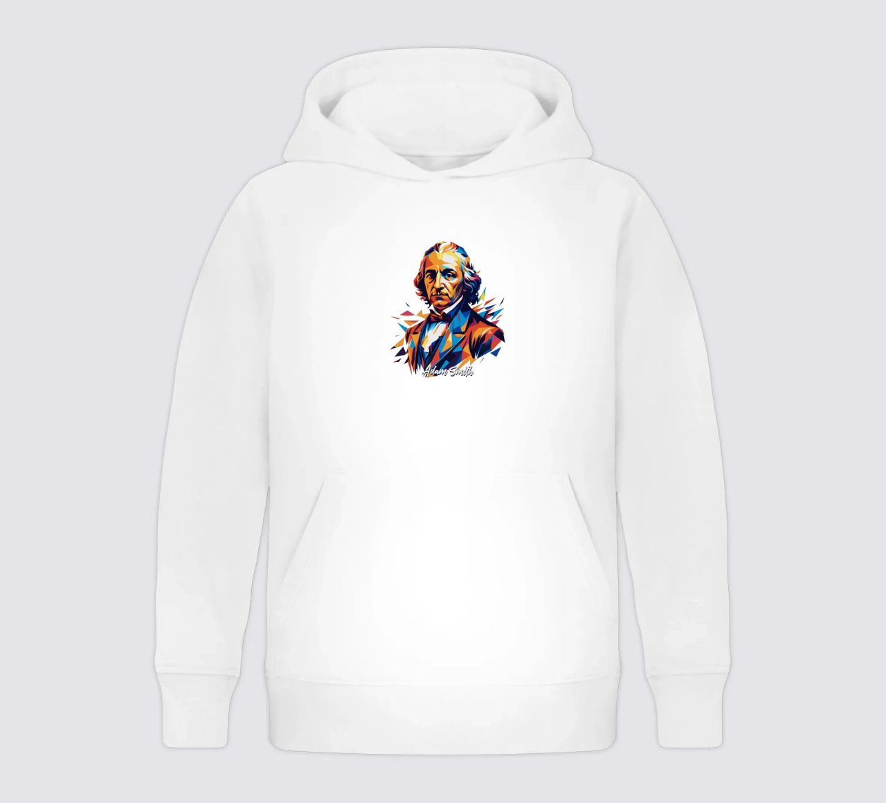 Adam Smith In WPAP Pop Art felpa bambino con cappuccio da vectorartnesia