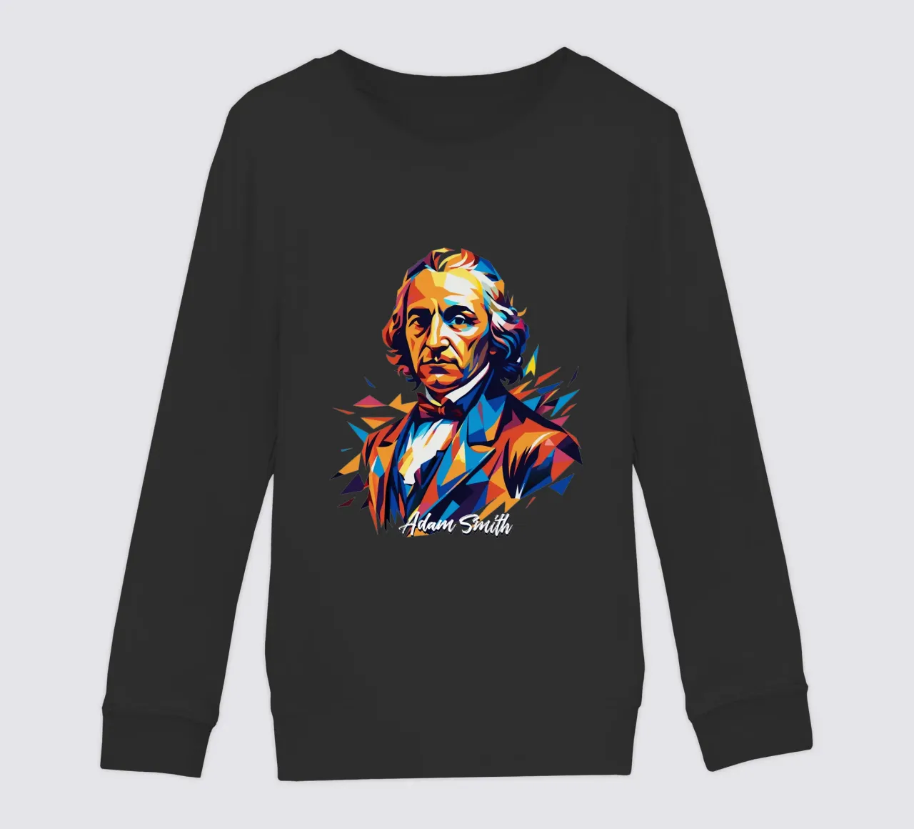 Adam Smith In WPAP Pop Art felpa bambino da vectorartnesia