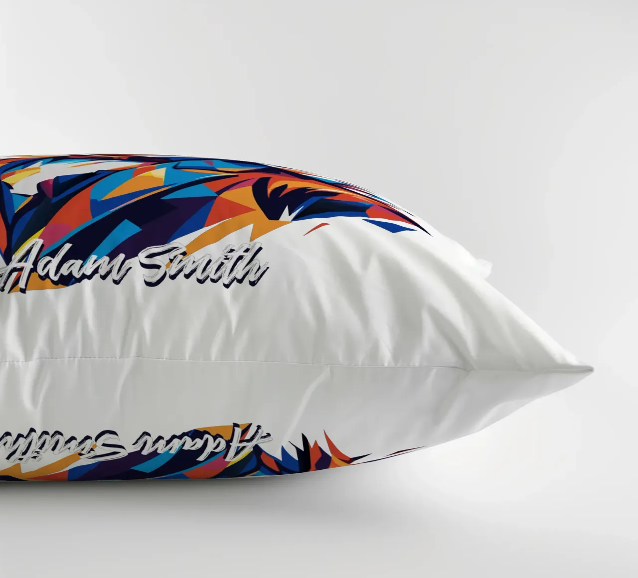 Adam Smith In WPAP Pop Art Kissen von vectorartnesia