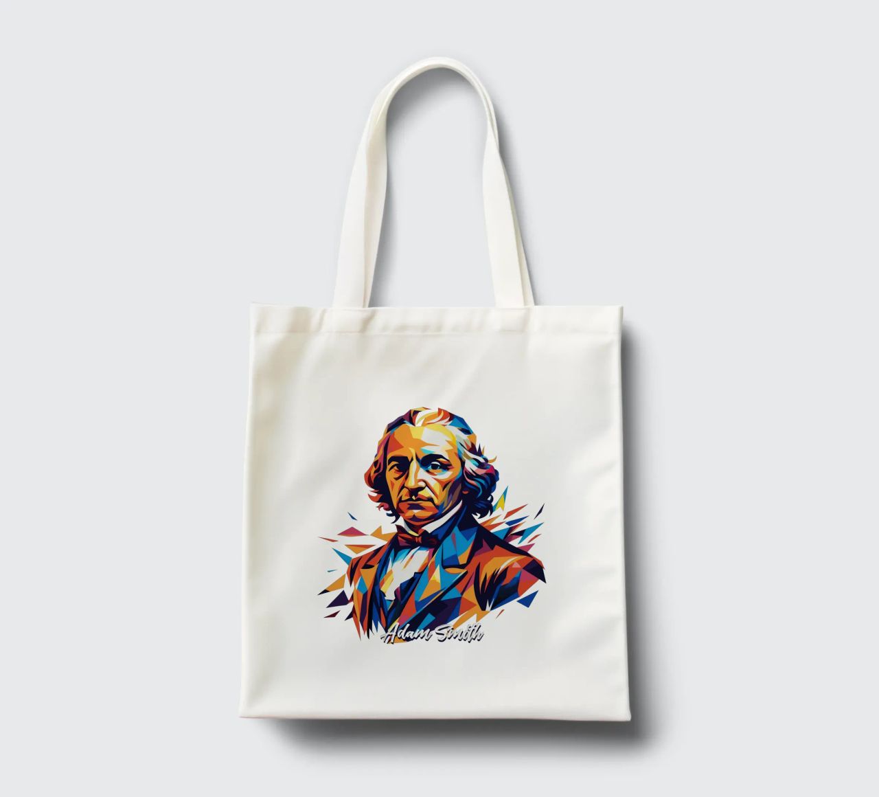 Adam Smith In WPAP Pop Art borsa in juta da vectorartnesia