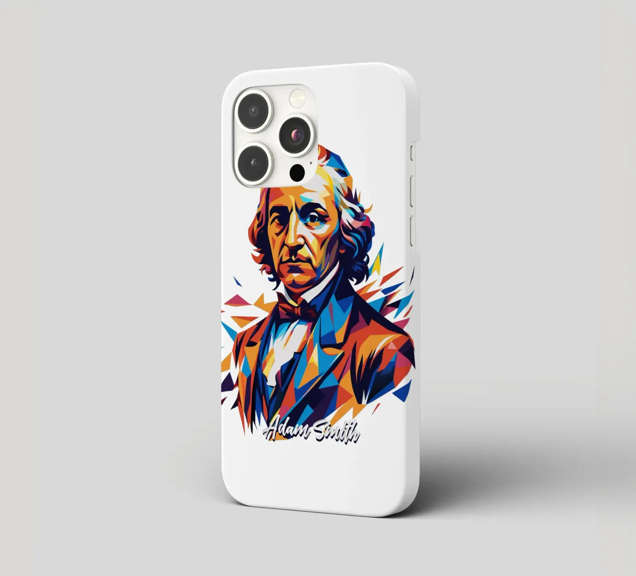 Adam Smith In WPAP Pop Art cover iphone da vectorartnesia