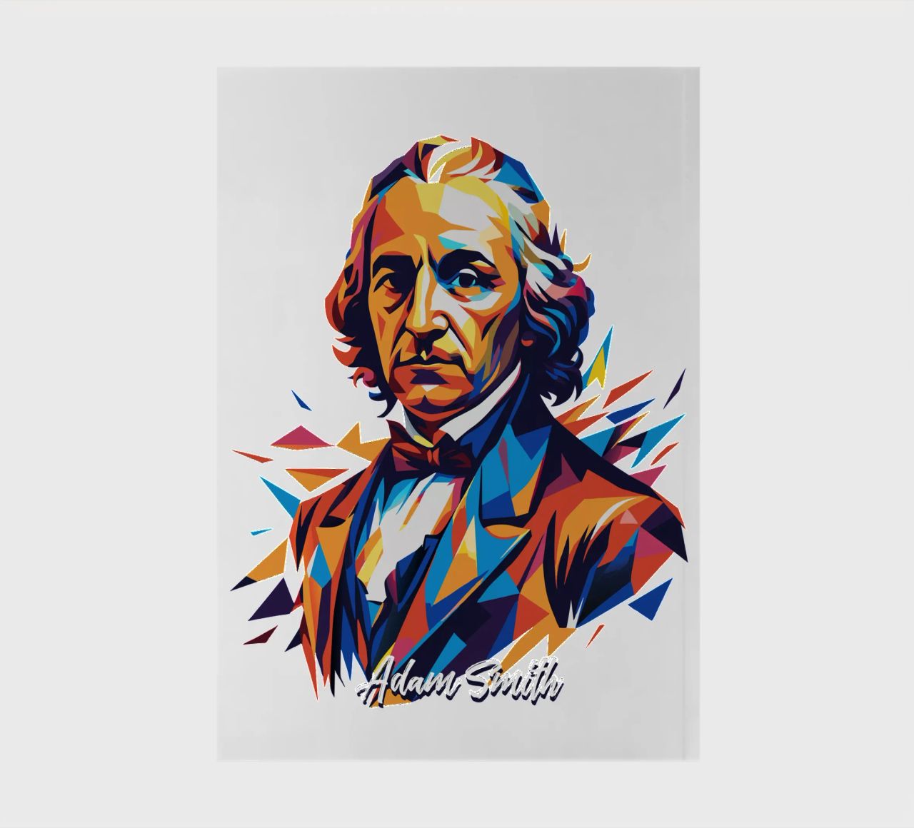 Adam Smith In WPAP Pop Art diario da vectorartnesia