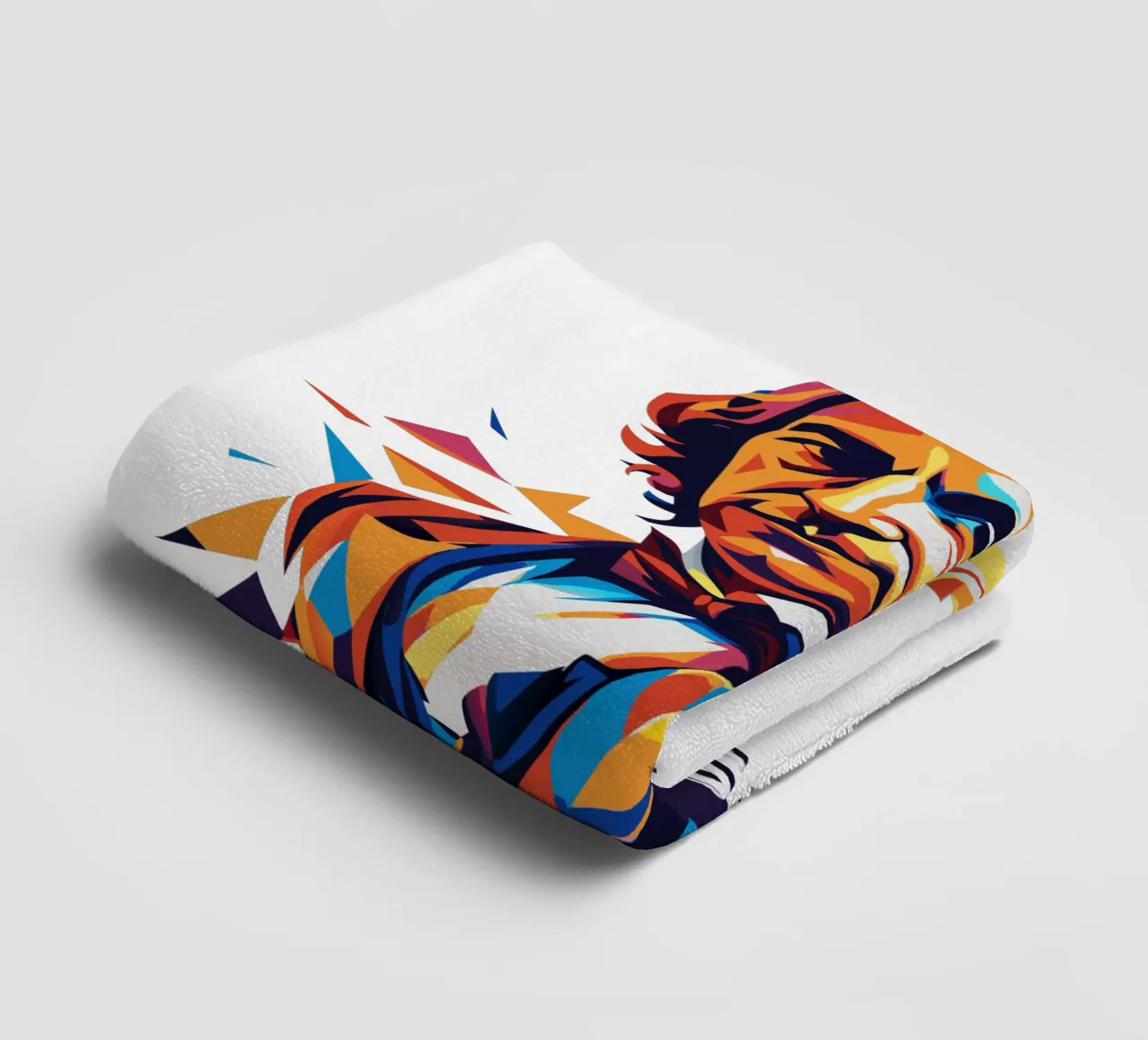 Adam Smith In WPAP Pop Art Handtuch von vectorartnesia