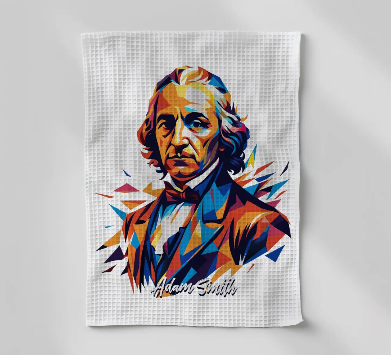 Adam Smith In WPAP Pop Art canovaccio da cucina da vectorartnesia