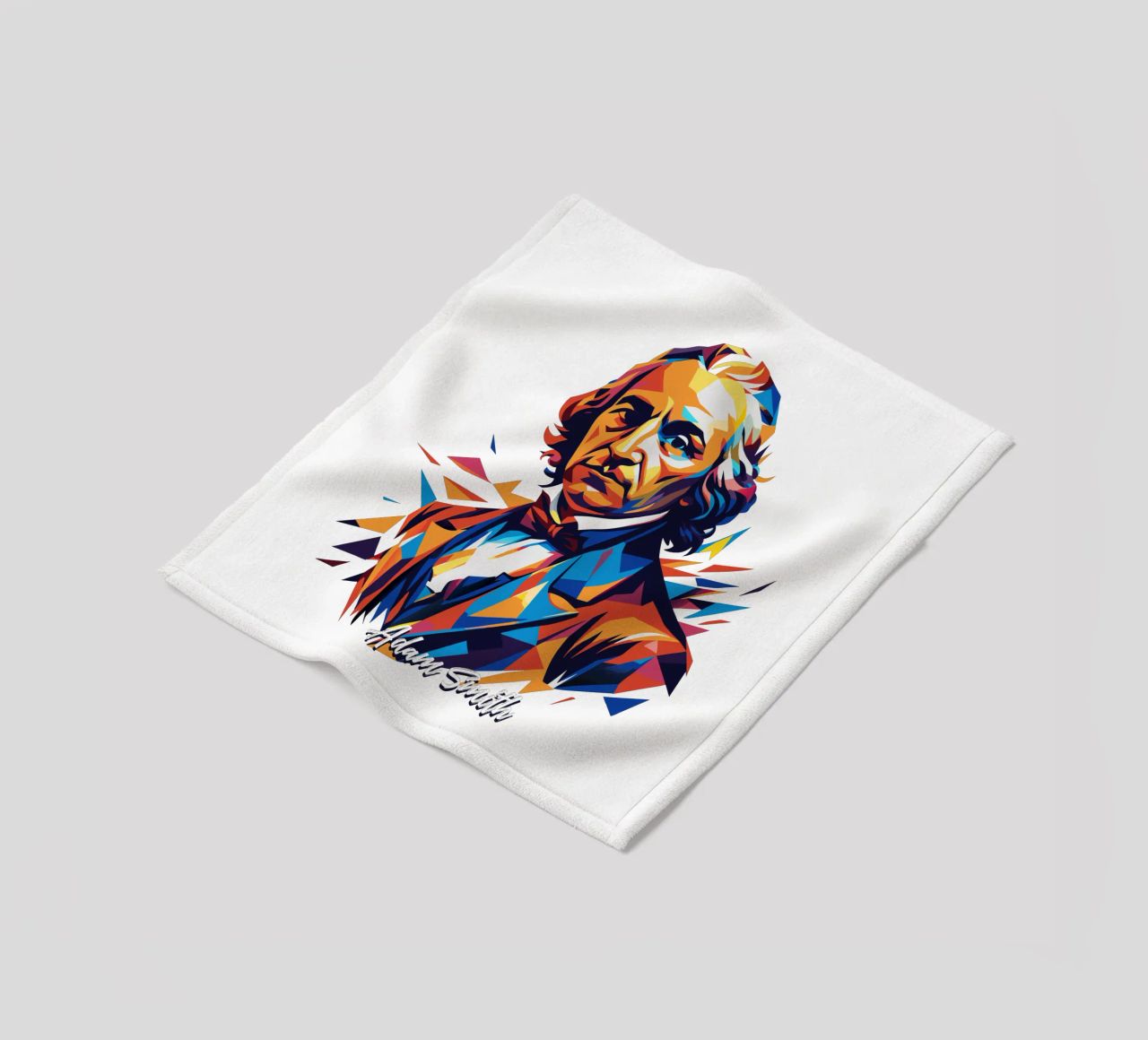 Adam Smith In WPAP Pop Art coperta in pile da vectorartnesia