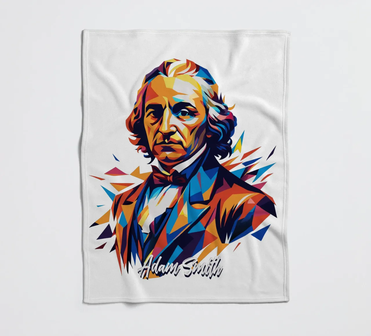 Adam Smith In WPAP Pop Art coperta in pile da vectorartnesia