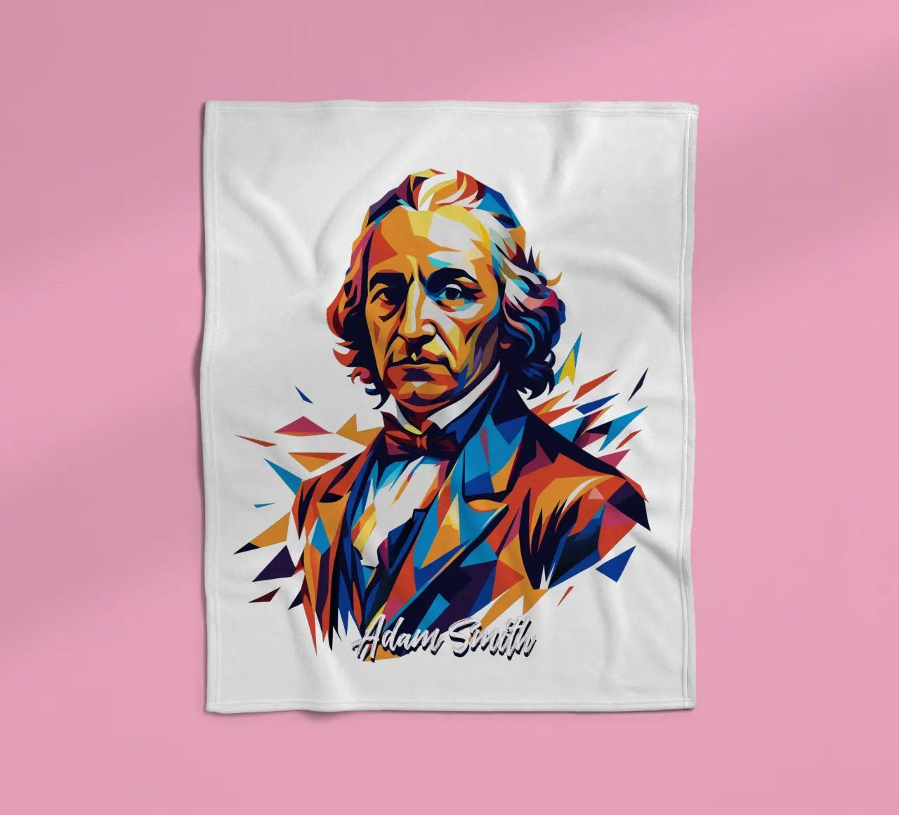 Adam Smith In WPAP Pop Art coperta in pile da vectorartnesia