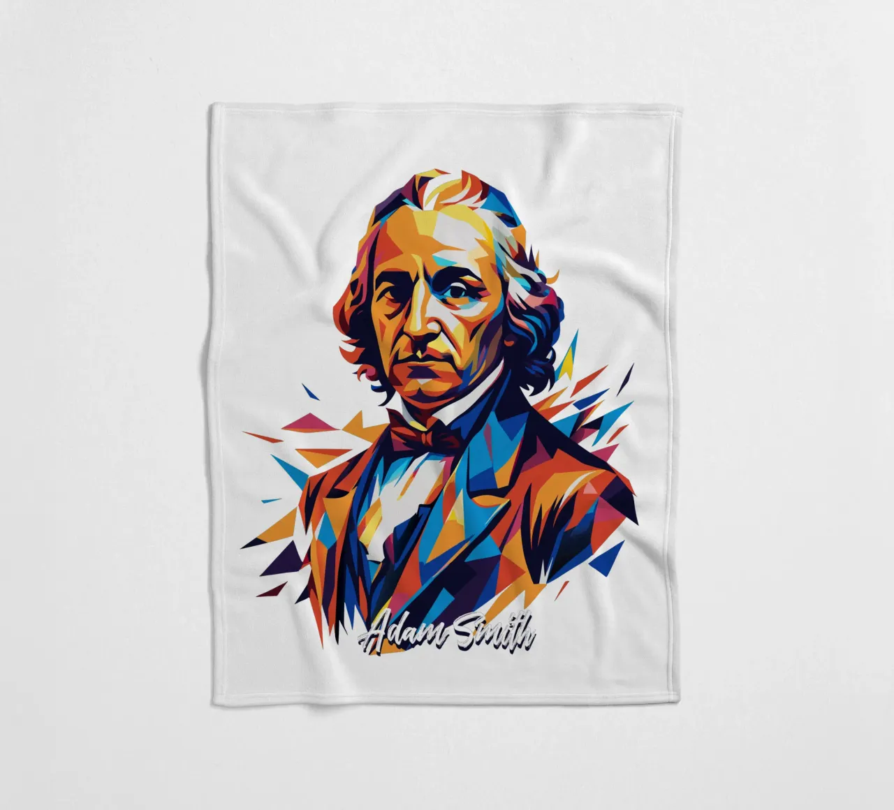 Adam Smith In WPAP Pop Art coperta in pile da vectorartnesia