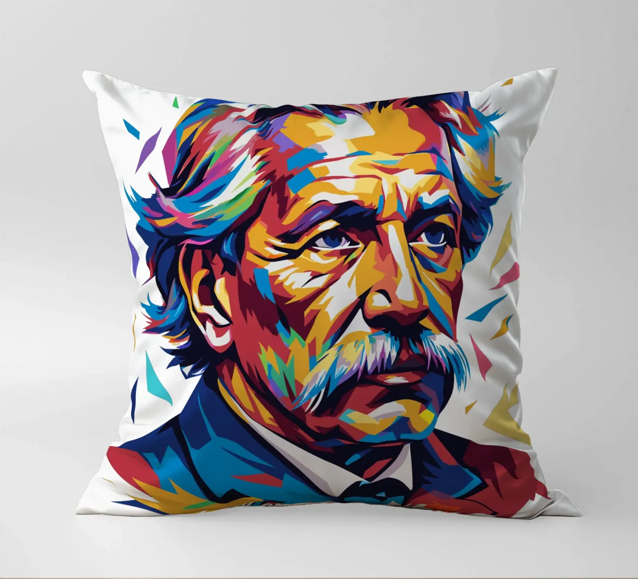 Albert Schweitzer WPAP Pop Art cuscino da vectorartnesia