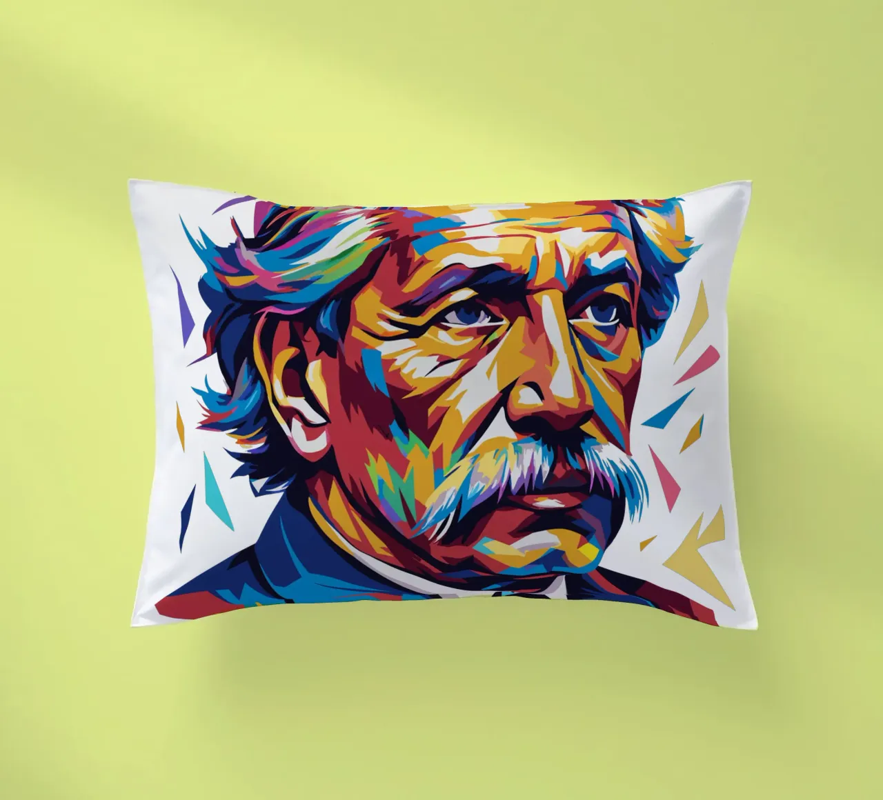 Albert Schweitzer WPAP Pop Art cuscino da vectorartnesia